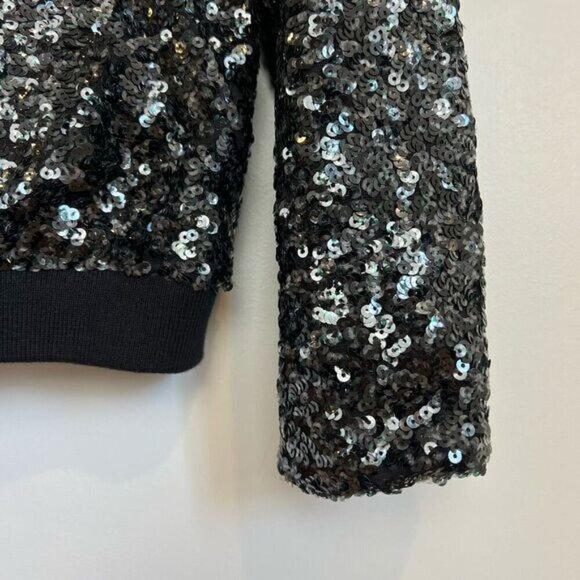 Gestuz Women’s XS Black Sequin Full Zip Party Jacket Coat Brand New NWT Holiday - Picture 15 of 16